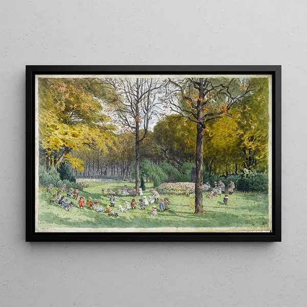 Flix Brard - Les petits au square de la Mairie du XIVme arrondissement.webp