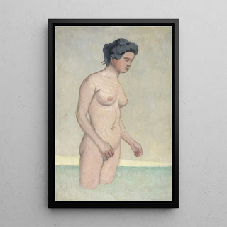 Flix Vallotton - Standing Female Swimmer In Profile.webp
