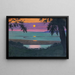 solnedgang i Grace, orange og lilla himmel - Félix Vallotton — indrammet kunstværk på væggen