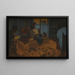 La blanchisseuse, chambre bleue - Félix Vallotton — indrammet kunstværk på væggen