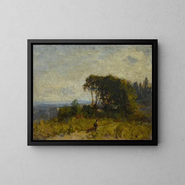 Environs de Barbizon - Félix Ziem — indrammet kunstværk på væggen