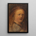 Studie af kvinde kopieret efter Rembrandt - Félix Ziem — indrammet kunstværk på væggen