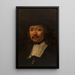 Studie af mandet Les Syndics kopi efter Rembrandt - Félix Ziem — indrammet kunstværk på væggen
