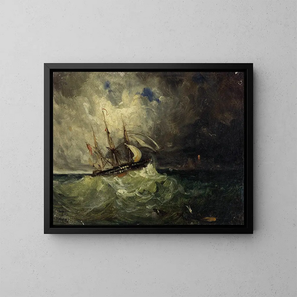 La Tempête - Félix Ziem — indrammet kunstværk på væggen