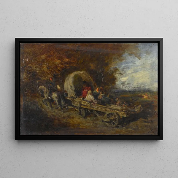 Le Chariot - Félix Ziem — indrammet kunstværk på væggen