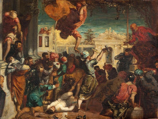 Le miracle de l'esclave, copie d'après Tintoret, eller Le martyre de Saint Marc - Félix Ziem — visning af kunstværket