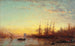 Le port de Marseille ved solnedgang - Félix Ziem — visning af kunstværket