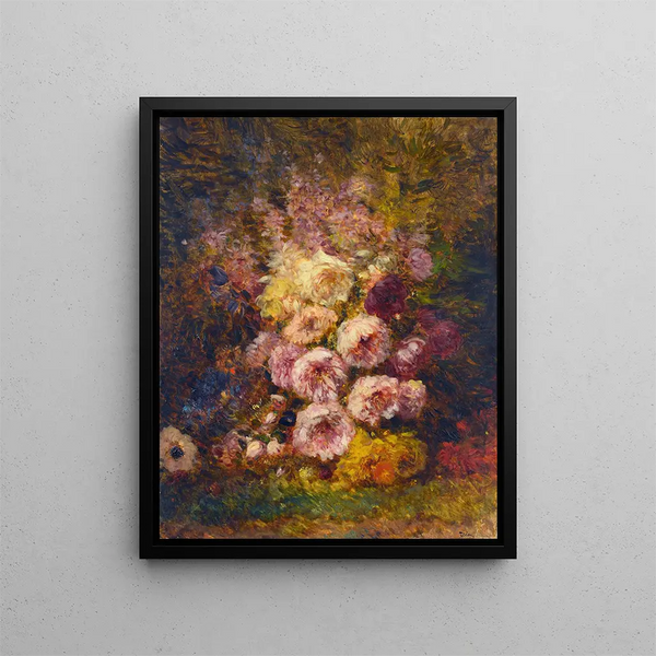 Pivoines - Félix Ziem — indrammet kunstværk på væggen