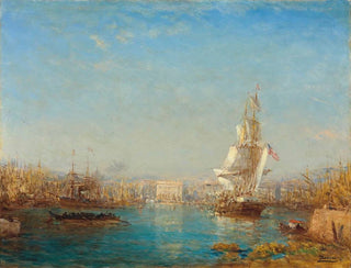 L'entrée du canal de Marseille - Félix Ziem — visning af kunstværket