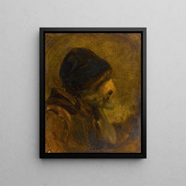 Rembrandt-portræt - Félix Ziem — indrammet kunstværk på væggen