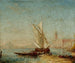 Vue de Venise med Dogepaladset - Félix Ziem — visning af kunstværket