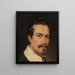 Selvportræt - Félix de Vigne — indrammet kunstværk på væggen
