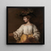 Flora - Rembrandt van Rijn — indrammet kunstværk på væggen