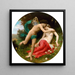Flore og Zephyros - William Bouguereau — indrammet kunstværk på væggen