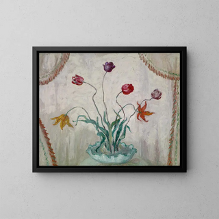 Bol de tulipaner - Florine Stettheimer — indrammet kunstværk på væggen