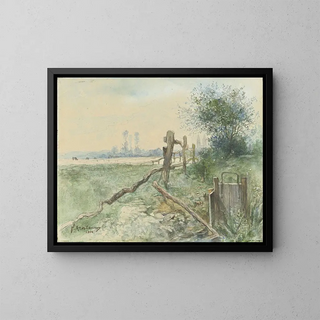 Floris Arntzenius - Weidelandschap met sloot.webp
