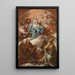 Adoration de la Vierge - Ecole de Corrado Giaquinto — indrammet kunstværk på væggen