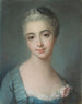 Portrait af en ung kvinde - François Boucher-skolen — visning af kunstværket