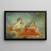 La Muse Clio - Ecole de François Boucher — indrammet kunstværk på væggen