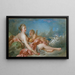 Vénus og Cupidon - François Boucher-skolen — indrammet kunstværk på væggen