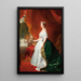Portræt i fuld figur af kejserinde Eugénie - Franz Xaver Winterhalter Skole — indrammet kunstværk på væggen