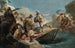 Horatius Coclès såret svømmende i Tiberfloden - Giovanni Battista Tiepolo-skolen — visning af kunstværket