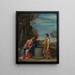 Jesus og samaritanerkvinden - Guido Reni-skolen — indrammet kunstværk på væggen