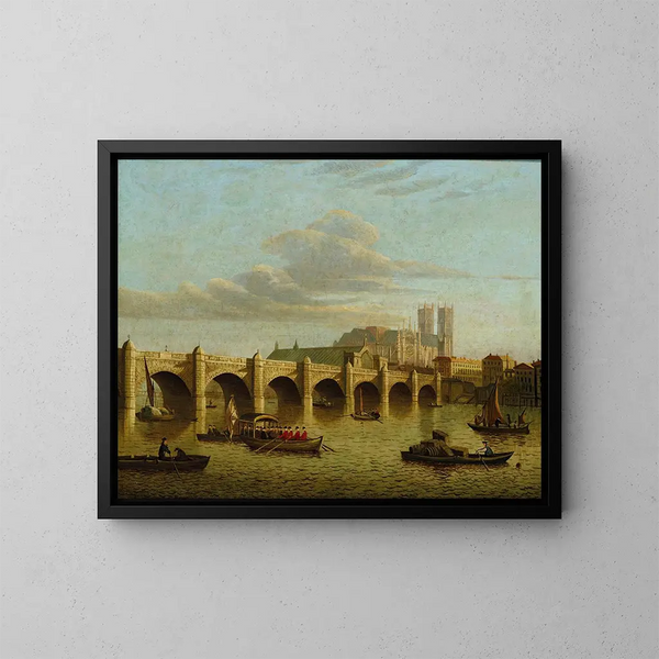 Pont de Westminster - Ecole de Sir John Dean Paul — indrammet kunstværk på væggen