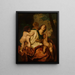 Allegori af Caritas - Antoine van Dyck-skolen — indrammet kunstværk på væggen