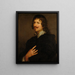 Portraitmaleri af Adriaen Hanneman - Antoine van Dyck-skolen — indrammet kunstværk på væggen