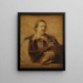 Portræt af Jan Gaspar Gevaerts 1593-1666 - Antoine van Dyck-skolen — indrammet kunstværk på væggen