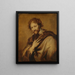 Portrait af Pierre Paul Rubens 1577-1640 - Antoine van Dyck-skolen — indrammet kunstværk på væggen