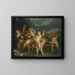 Putti i et landskab - Antoine van Dyck-skolen — indrammet kunstværk på væggen