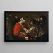 La Dérision du Christ - Caravaggio-skolen — indrammet kunstværk på væggen