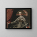 Marianne d'Autriche, dronning af Spanien - Diego Velázquez skole — indrammet kunstværk på væggen