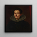 Portrait af en kvinde - Follower of Diego Velázquez — indrammet kunstværk på væggen