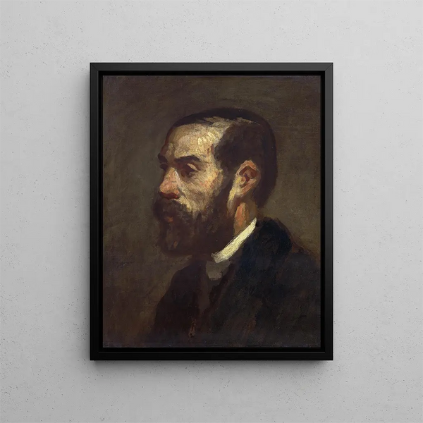 Hippolyte Lavoignat-maleri - École de Honoré Daumier — indrammet kunstværk på væggen