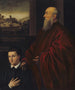 Andrea Renier og hans søn Daniele - Jacopo Tintoretto-skolen — visning af kunstværket