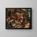 L'Adoration des bergers - Ecole de Jacopo da Ponte — indrammet kunstværk på væggen