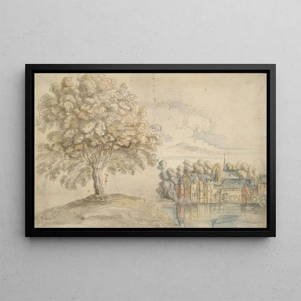 Follower of Jan Brueghel the Elder - Abbey of Groenedael near Brussels.webp