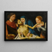 La Lamentation - Ecole de Joos van Cleve — indrammet kunstværk på væggen