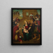 Adoration des Mages - École de Juan de Borgoña — indrammet kunstværk på væggen