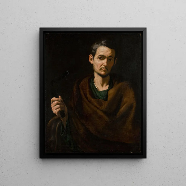 Matthæus - Jusepe de Ribera-skolen — indrammet kunstværk på væggen