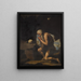Saint Paul l'Ermite - Jusepe de Ribera-skolen — indrammet kunstværk på væggen