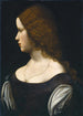 Portræt af en ung dame - Leonardo da Vinci-skolen — visning af kunstværket