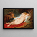 Angélique og eremitten - Peter Paul Rubens' skole — indrammet kunstværk på væggen