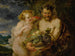 Satyre og bacchante - Peter Paul Rubens skole — visning af kunstværket