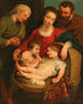 Den hellige familie med den hellige Elisabeth og den hellige Johannes-barnet - Peter Paul Rubens skole — visning af kunstværket