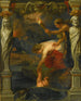 Thétis dykker barnet Achille ned i Styx-floden - Peter Paul Rubens skole — visning af kunstværket
