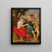 Vénus desarmar Mars - Peter Paul Rubens' Skole — indrammet kunstværk på væggen
